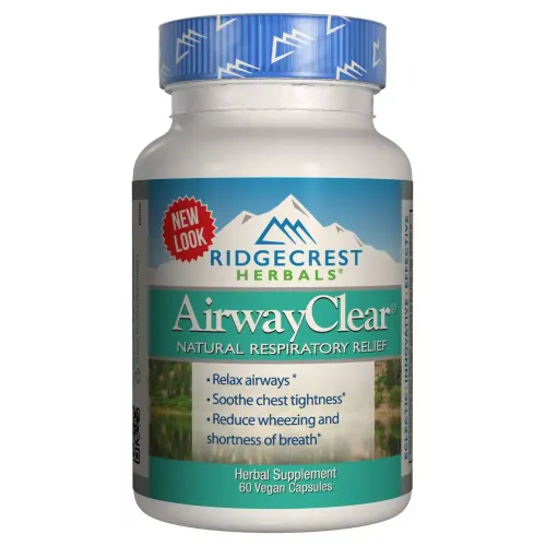 Натуральний респіраторний комплекс, AirwayClear, RidgeCrest Herbals, 60 гелевих капсул 