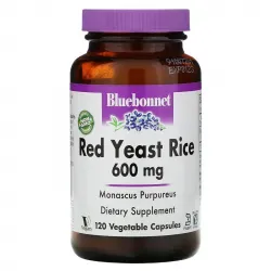 Bluebonnet Nutrition, красный ферментированный рис, 600 мг, 120 вегетарианских капсул