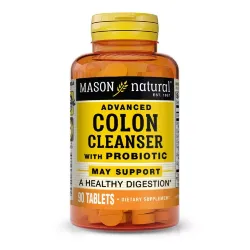 Очищення і Детокс з пробіотиками, Advanced Colon Cleanser With Probiotic, Mason Natural, 90 таблеток 