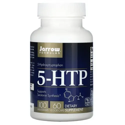 Jarrow Formulas, 5-гідрокситриптофан, 100 мг, 60 вегетаріанських капсул 