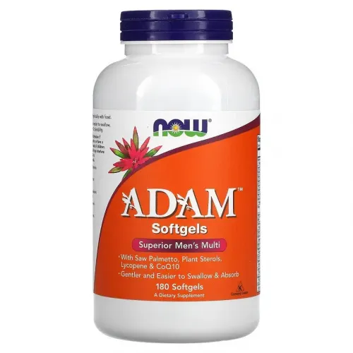 Now Foods, ADAM, ефективні мультивітаміни для чоловіків, 180 капсул