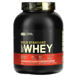 Optimum Nutrition, Gold Standard 100% Whey, сироватка, полуниця та вершки, 2260 г