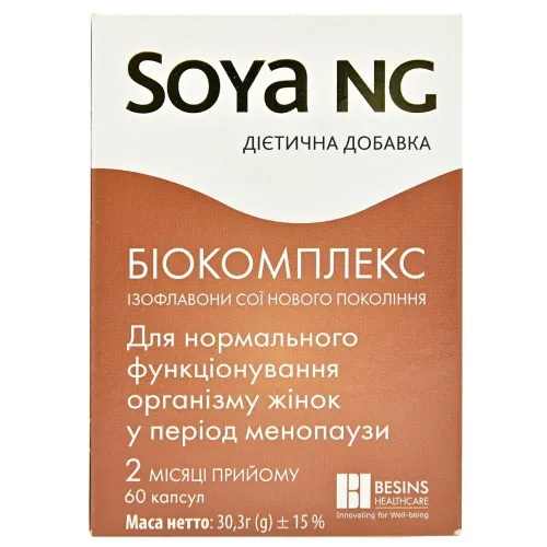 Соя НДЖ, для жінок у період менопаузи, 60 капсул