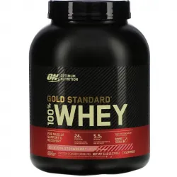 Optimum Nutrition, 100% Whey Gold Standard, сироватковий протеїн, зі смаком апетитної полуниці, 2270 г 