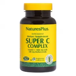 Nature's Plus, Супер комплекс Вітаміну С, 1000 мг, біофлавоноїди, 500 мг, Super C Complex, 90 капсул