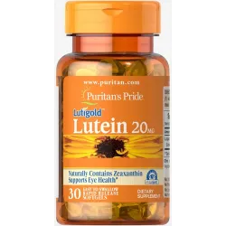 Лютеїн для зору з зеаксантином, Lutein 20 mg with Zeaxanthin, Puritan's Pride, 30 капсул 