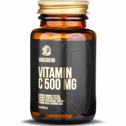 Витамин С, Vitamin C, Grassberg, 500 мг, 60 капсул