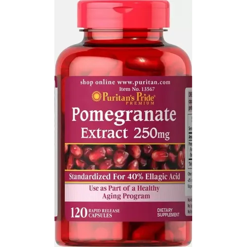 Гранат, екстракт, Pomegranate Extract, Puritan's Pride, 250 мг, 60 капсул