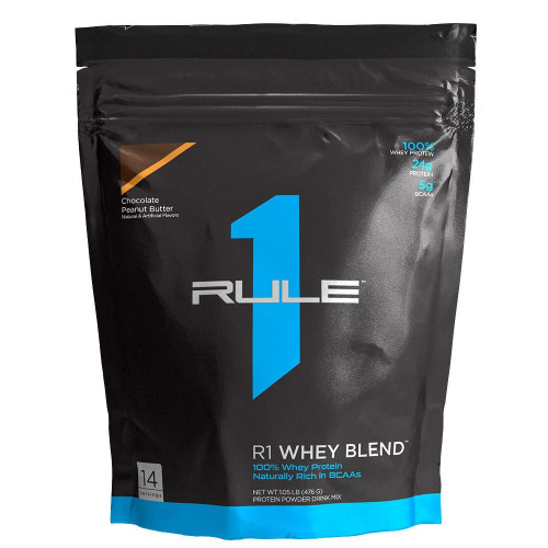 Rule 1, R1 Whey Blend, 476 г, Шоколад арахісове масло