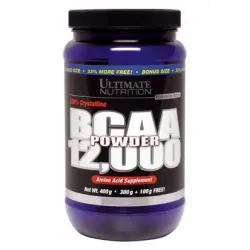 Ultimate Nutrition, BCAA 12000, натуральний смак, порошок, 400 г