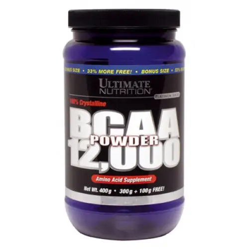 Ultimate Nutrition, BCAA 12000, натуральний смак, порошок, 400 г