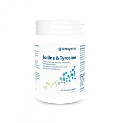 Поддержка щитовидной железы, Iodine Tyrosine, Metagenics, 60 капсул