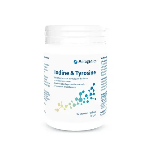 Поддержка щитовидной железы, Iodine Tyrosine, Metagenics, 60 капсул