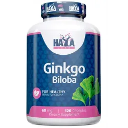 Haya Labs, Ginkgo Biloba, 60 мг, 120 капсул