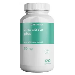 Sporter, Zinc 30 citrate plus - 120 капс 