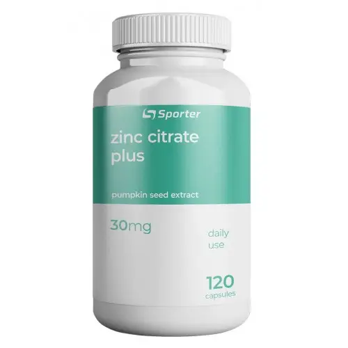 Sporter, Zinc 30 citrate plus - 120 капс