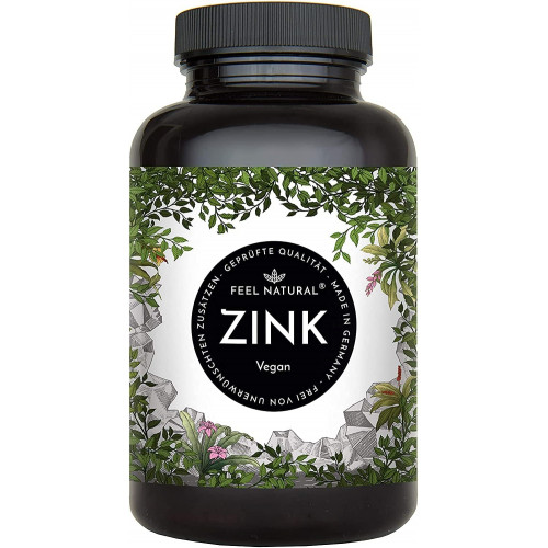 Цинк 25 мг/сутки, Feel Natural, 180 Таблеток, произведенный в Германии