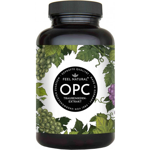 Экстракт виноградных косточек OPC 1000 мг Feel Natural - 180 капсул
