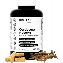 Кордицепс 14000 мг Hivital Foods – 180 капсул