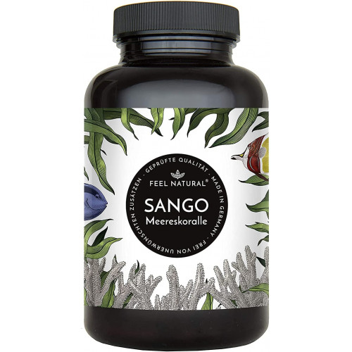 Морской коралл Санго (Sango) 3300 мг, Feel Natural – 180 капсул