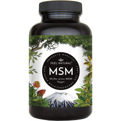 Метилсульфонилметан МСМ (MSM)  2000 мг + с витамином С, Feel Natural - 180 капсул