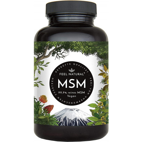 Метилсульфонилметан МСМ (MSM)  2000 мг + с витамином С, Feel Natural - 180 капсул