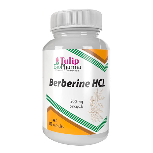 Берберин HCL (Berberine HCL) 500 мг Tulip BioPharma - 120 капсул