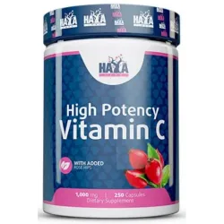 Haya Labs, High Potency Vitamin C 1000 мг with rose hips, 250 капсул