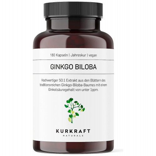 Гінкго білоба (Ginkgo Biloba) 6000 Kurkraft - 180 капсул