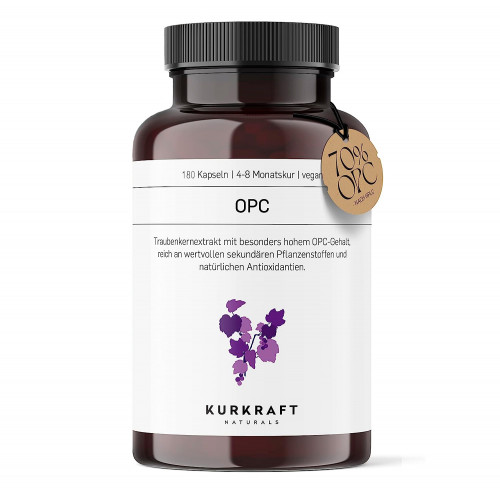 Экстракт виноградных косточек (OPC) 440 мг Kurkraft – 180 капсул