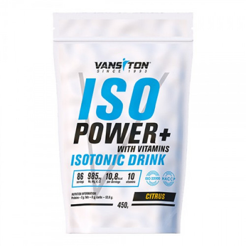 Vansiton, Изотоник, ISO Power, цитрус, 450 г