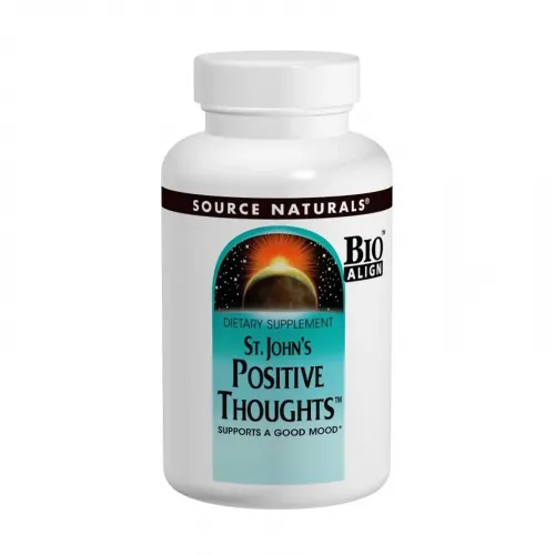 Комплекс для підтримки хорошого настроенія, St. John's Positive Thoughts, Source Naturals, 45 таблеток 