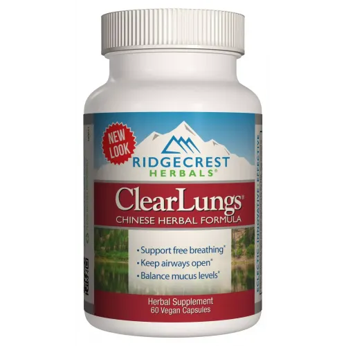 Комплекс для поддержки легких, Clear Lungs, Rid^ Crest Herbals, 60 гелевых капсул