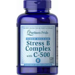 Комплекс В - стрес з вітаміном С, Stress Vitamin B-Complex, Puritan's Pride, 120 капсул 