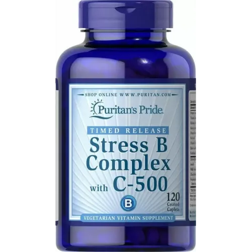 Комплекс В - стрес з вітаміном С, Stress Vitamin B-Complex, Puritan's Pride, 120 капсул 