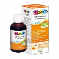 Мультивітаміни для дітей, сироп, 22 Vitamins & minerals, Pediakid, 125 мл