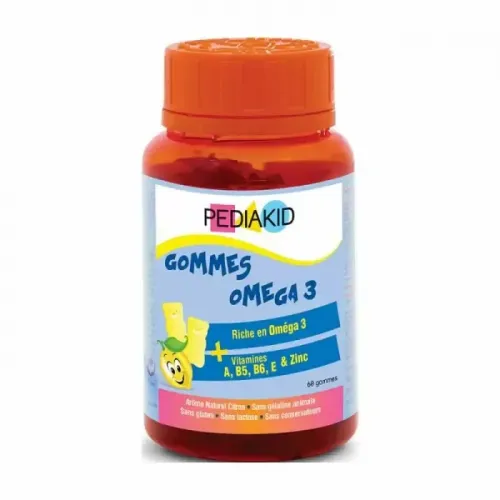 Омега 3 для дітей, (Radiergummis Omega 3), Pediakid, 60 жувальних цукерок