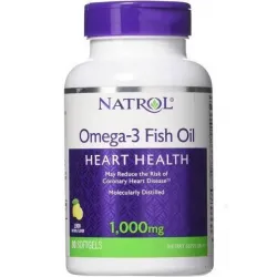 Рыбий жир Omega-3, Natrol, 1000 мг, 90 мягких таблеток