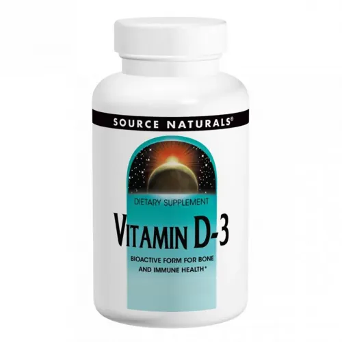 Source Naturals, Вітамін D3, 2000 МО, 100 м'яких гелевих капсул