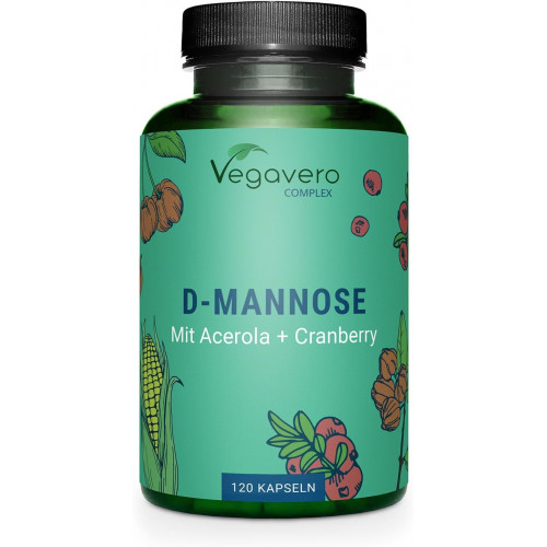 D-манноза 2000 мг + экстракт плодов клюквы Vegavero® 120 капсул