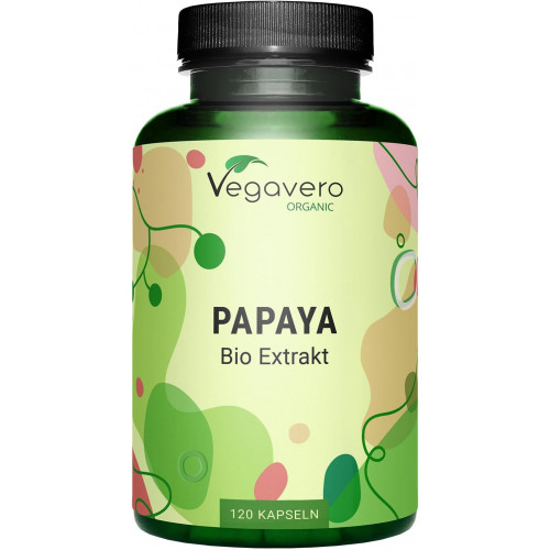 Органічна папайя 1400 мг Vegavero® - 120 капсул
