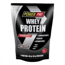 Power Pro, Whey Protein, 1 кг - ванила-айскрем