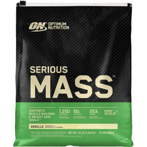 Optimum Nutrition, Serious Mass, ваніль, 5443 г