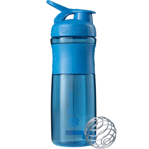 BlenderBottle, Шейкер SportMixer з кулькою, Cyan, 820 мл 