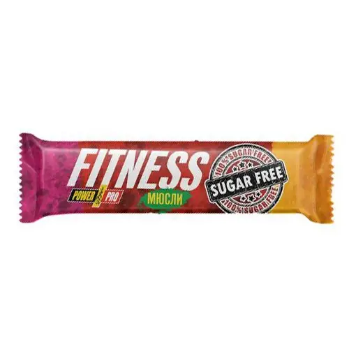 Power Pro, Батончик Fitness - мюсли ореховый (Sugar Free) - 50 г