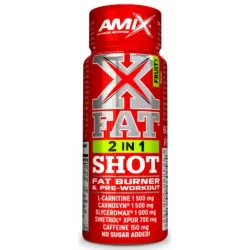 Amix, XFat 2in1 SHOT, фрукти, 60 мл - 1/20