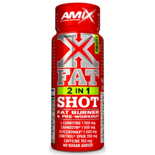 Amix, XFat 2in1 SHOT, фрукти, 60 мл - 1/20