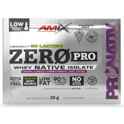 Amix, ZeroPro Protein, сливочно-ванильный чизкейк, 35 г - 1/20