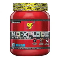 BSN, N.O.-Xplode 3.0 Pre-Workout, блакитна малина, 30 порцій, 555 г 