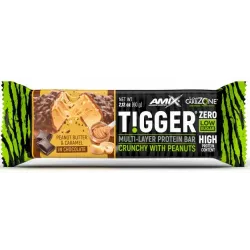 Amix, Батончик TiggerZero Multi-Layer Protein Bar, торт з арахісовим маслом, 60 г - 1/20 - 10/22 